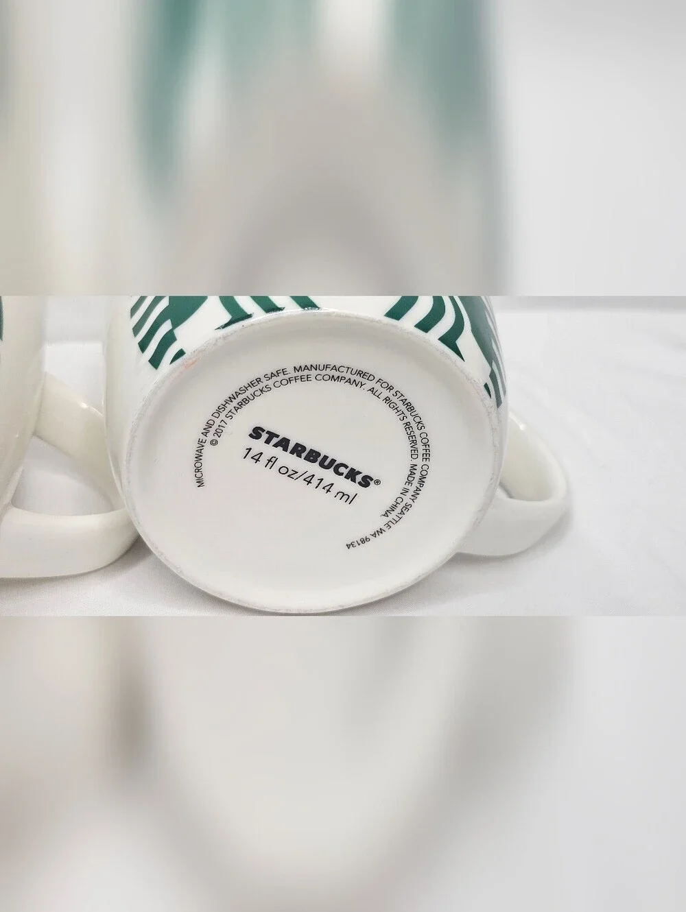 Starbucks 2017 Set of 3 Siren Mermaid Coffee Mugs